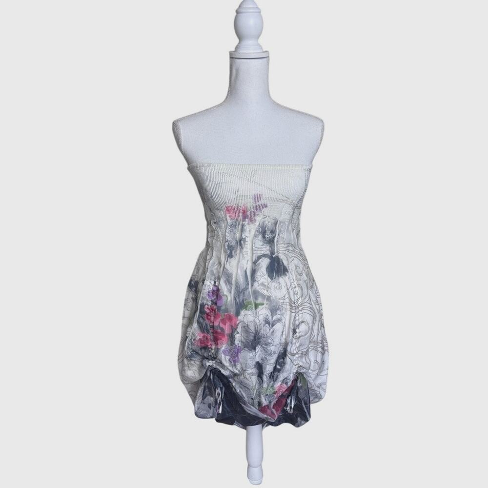 Y2K Fairycore Iridescent Cupcake Skirt Dress Whimsical Ruffle OS